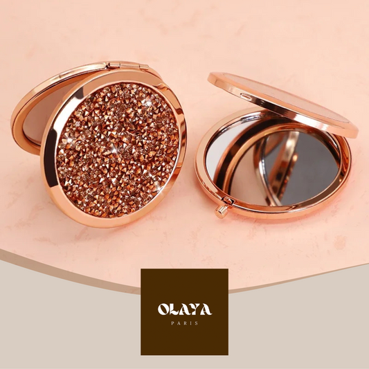 Mini miroir de poche de maquillage