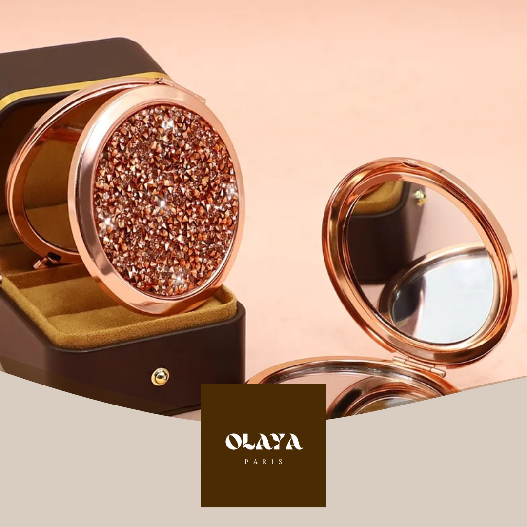 Mini miroir de poche de maquillage