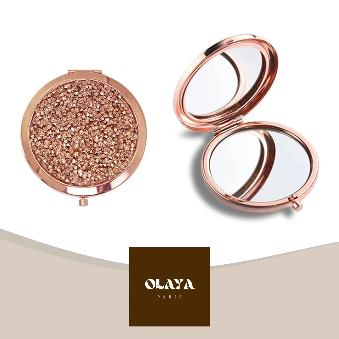 Mini miroir de poche de maquillage