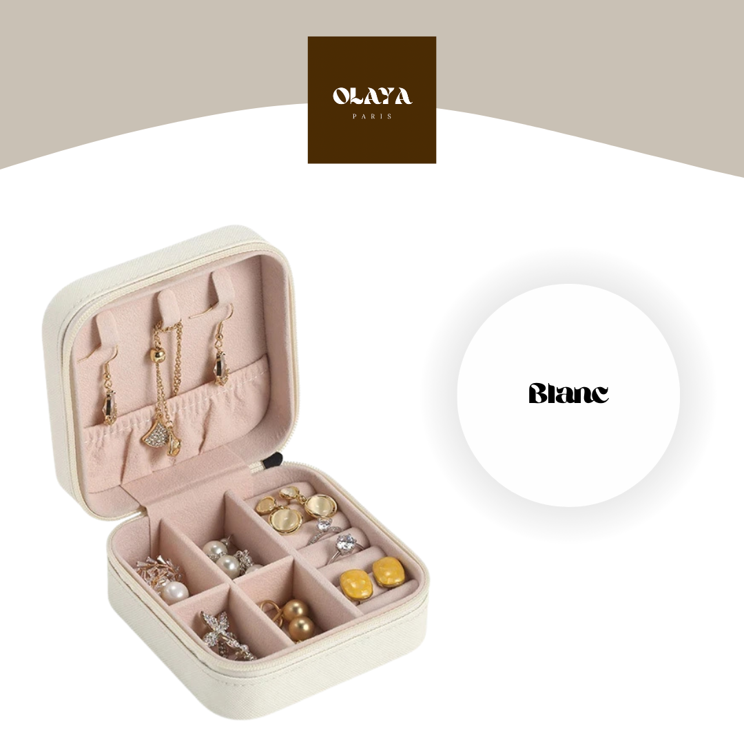 Mini boîte de rangement en cuir pour bijoux