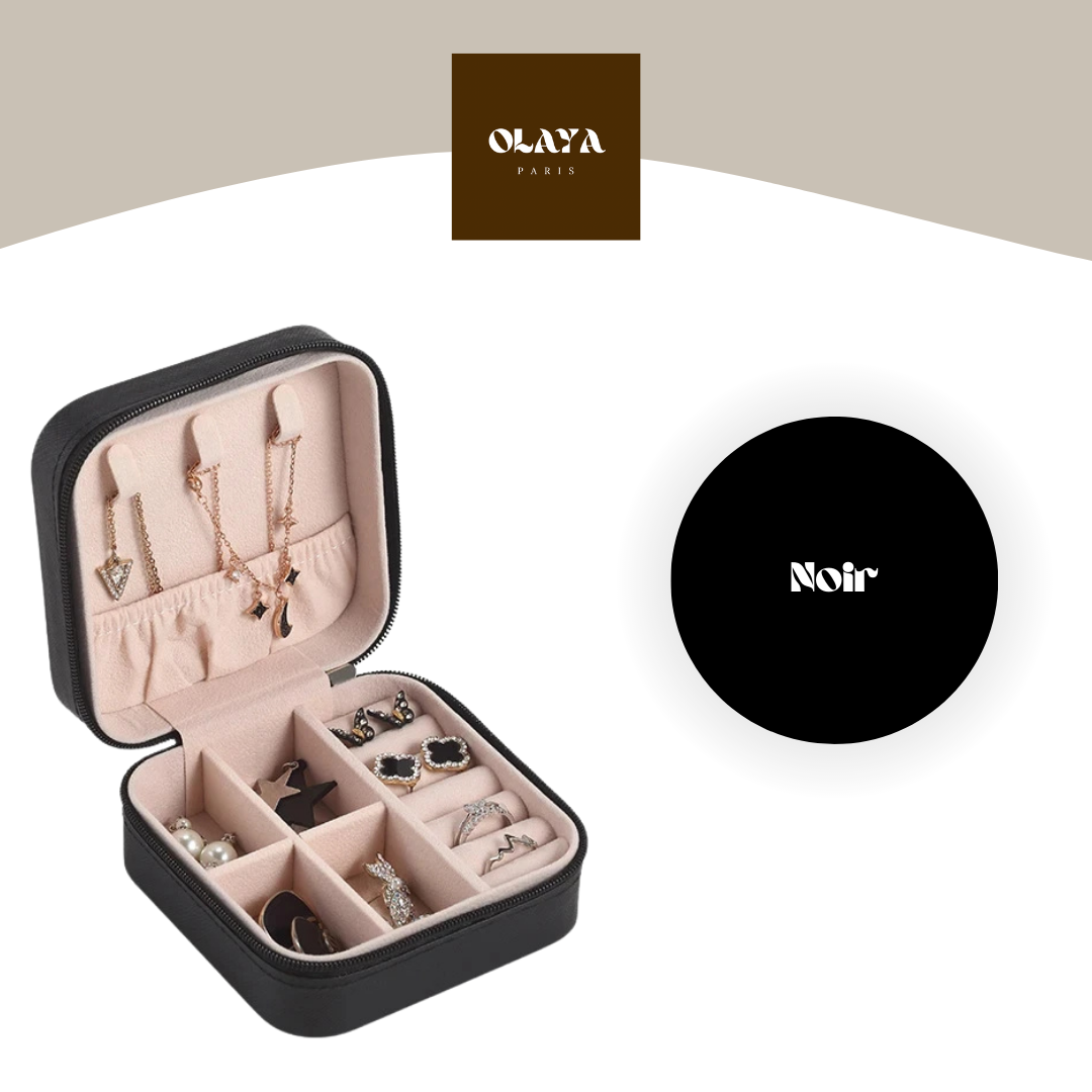 Mini boîte de rangement en cuir pour bijoux