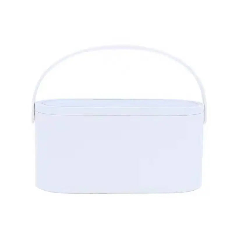 Boîte de Rangement de Maquillage avec Miroir Lumineux LED, Organiseur Portable de Voyage